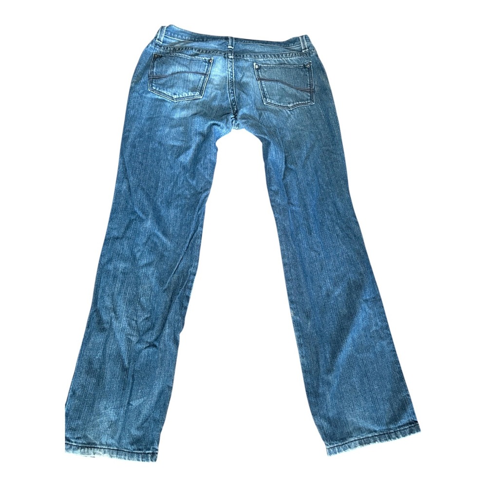 DKNY Jeans Mens 36x34 Medium Wash Straight Leg Denim Pants Cotton Distressed - Picture 2 of 8